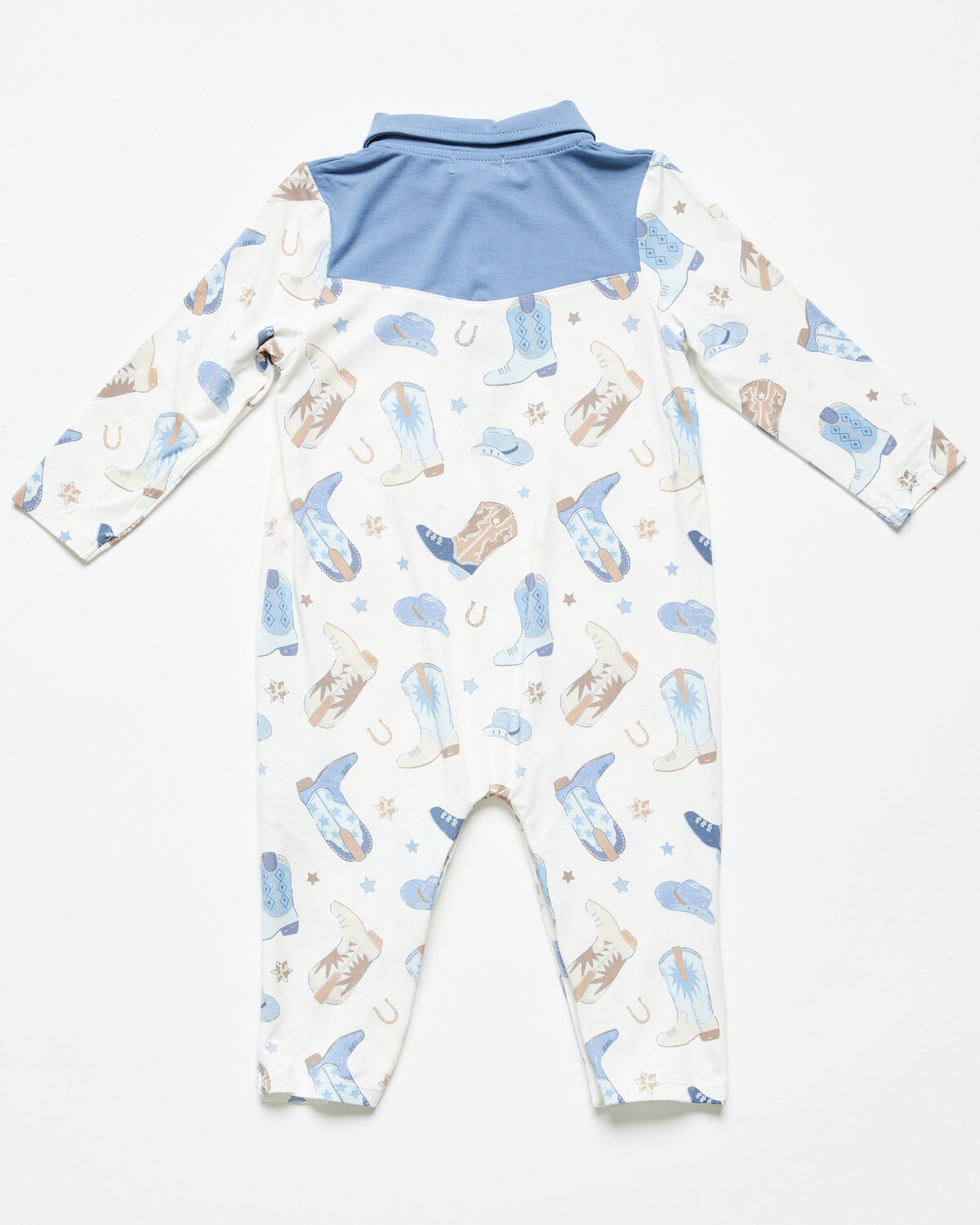 Image #3 - Angel Dear Infant Boys' Boot Conversation Print Long Sleeve Onesie, White, hi-res