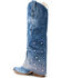 Image #4 - Azalea Wang Women's Mellow Embellished Denim Tall Boots - Snip Toe, Blue, hi-res