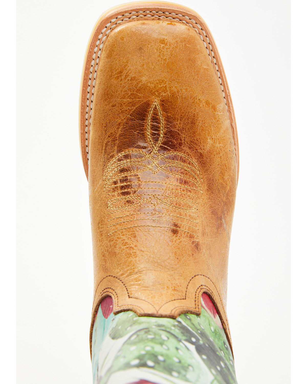 Image #7 - Tin Haul Women's Cactilicious Looking Sharp Sole Western Boots - Broad Square Toe, Brown, hi-res