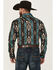 Image #4 - Rock & Roll Denim Men's Southwestern Print Long Sleeve Snap Stretch Western Shirt, Brown, hi-res