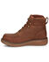 Image #3 - Justin Men's Rush Waterproof 6" Lace-Up Wedge Work Boots - Composite Toe, Brown, hi-res