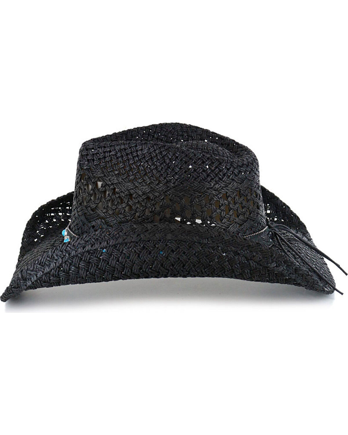 Image #4 - Shyanne Women's Alabama Straw Cowboy Hat, Black, hi-res