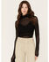 Image #1 - Free People Women's Under It All Ruched Mesh Bodysuit, , hi-res