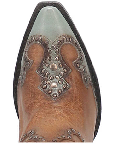 Image #6 - Dan Post Women's Taryn Western Boots - Snip Toe, Tan, hi-res