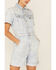 Image #2 - Lee Women's Acid Wash Denim Short Unionall Romper, Blue, hi-res