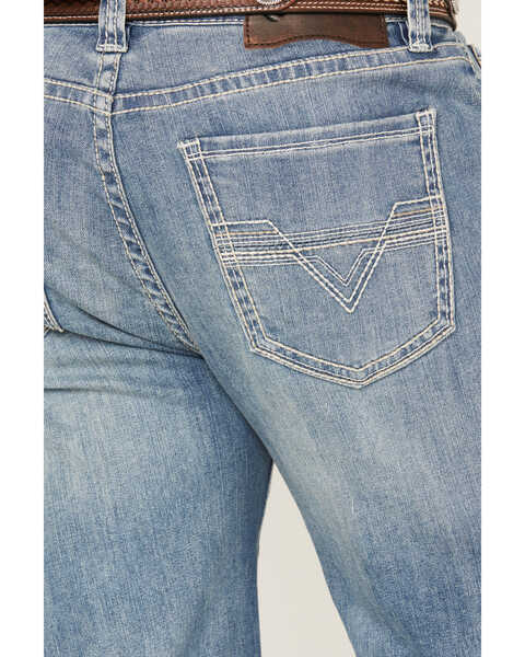 Image #2 - Rock & Roll Denim Men's Double Barrel Medium Vintage Wash Straight Reflex Denim Jeans, Medium Wash, hi-res