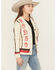 Image #2 - Cruel Girl Girls' Rodeo Novelty Cardigan, Cream, hi-res