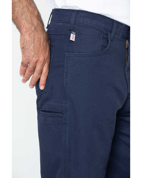 Image #4 - Carhartt Men's FR Canvas Work Pants, Navy, hi-res