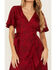 Image #3 - Flying Tomato Women's Floral Print Dress, Red, hi-res