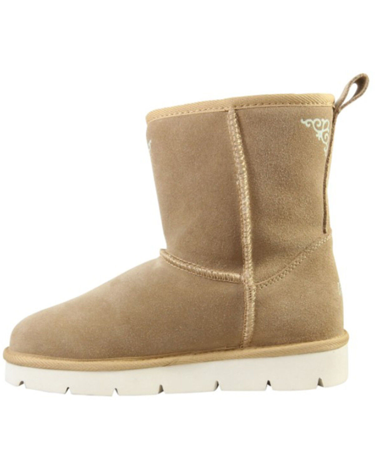 Image #3 - Superlamb Women's Argali 7.5" Suede Leather Casual Pull On Boots - Round Toe, , hi-res