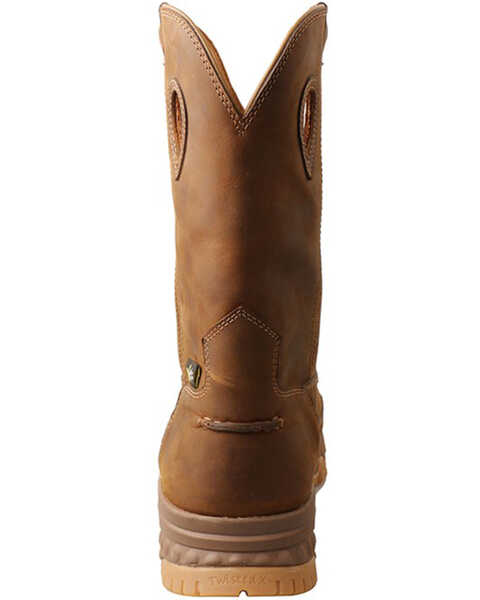 Image #5 - Twisted X Men's CellStretch Met Guard Western Work Boots - Nano Composte Toe, Brown, hi-res