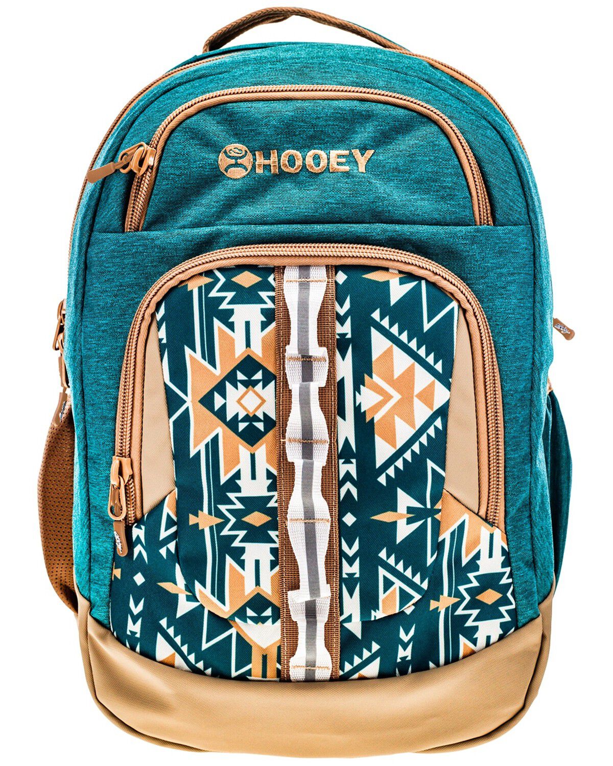 Image #1 - Hooey Ox Southwestern Print Backpack, Turquoise, hi-res