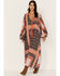 Image #1 - Jen's Pirate Booty Women's Roma La Perouse Floral Patchwork Print Maxi Dress, Black, hi-res