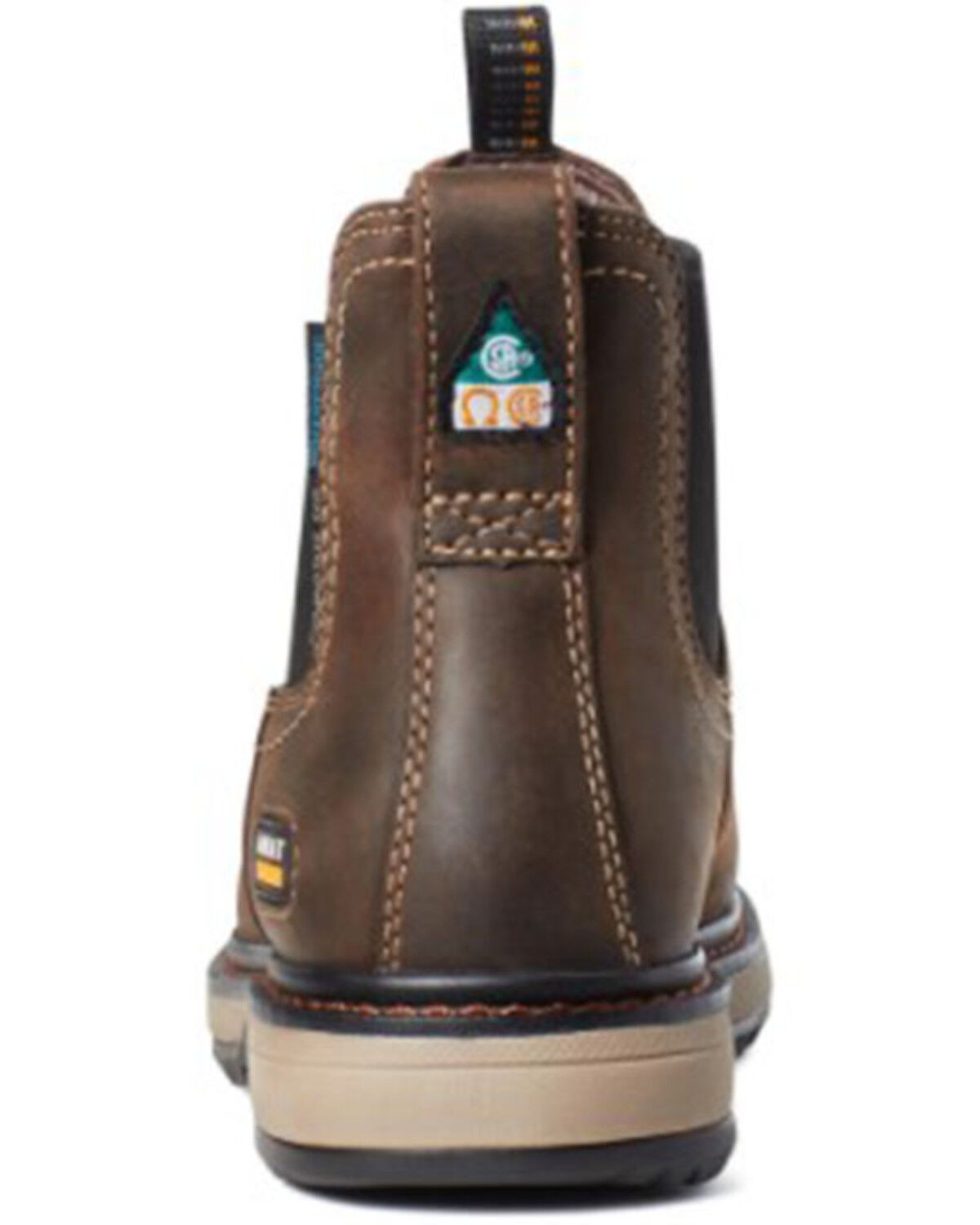 Image #3 - Ariat Women's Riveter Chelsea Work Boots - Composite Toe, Brown, hi-res