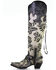 Image #3 - Corral Women's Rose Embroidery Western Boots - Snip Toe, White, hi-res
