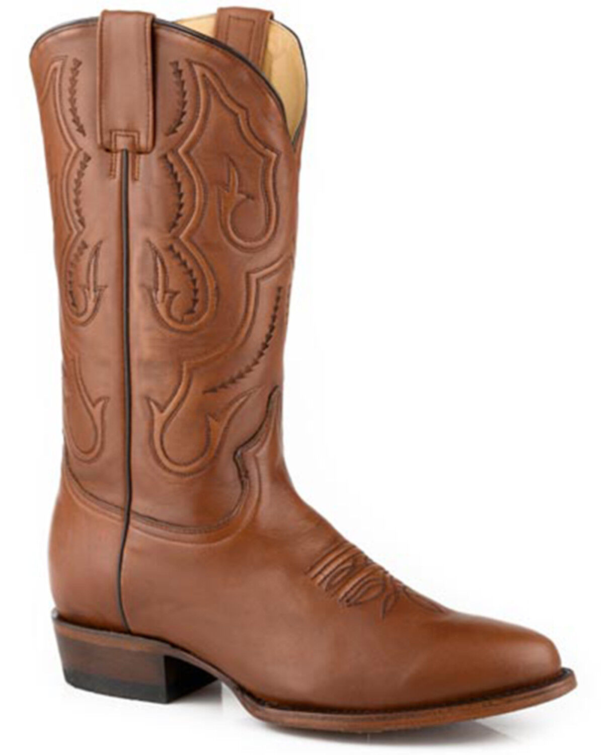 Image #1 - Stetson Men's Carlisle Western Boots - Round Toe, Brown, hi-res