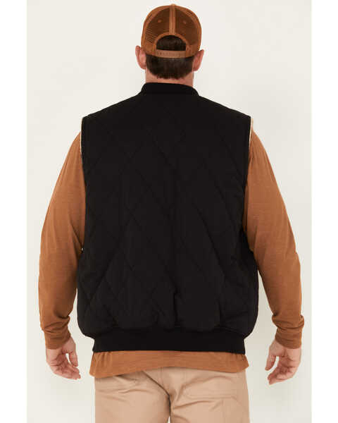 Image #4 - Hawx Men's Quilted Nylon Work Vest, Black, hi-res