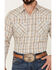 Image #3 - Ely Walker Men's Plaid Print Long Sleeve Snap Western Shirt , Beige/khaki, hi-res