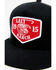 Image #2 - Lazy J Ranch Men's Red Ranch Logo Patch Mesh-Back Ball Cap, Black, hi-res