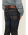Image #4 - Cody James Boys' Sheridan Dark Wash Mid Rise Stretch Slim Straight Jeans , Medium Wash, hi-res