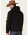Image #4 - Ariat Men's Black & Lime Rebar Stretch Canvas Softshell Logo Zip-Front Work Jacket, Bright Green, hi-res
