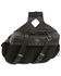 Image #2 - Milwaukee Leather Large Zip-Off Throw Over Riveted Saddle Bag, Black, hi-res