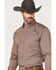 Image #2 - Resistol Men's Raddix Stripe Button Down Western Shirt , Grey, hi-res