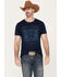Cinch Men's Grit And Glory Short Sleeve Graphic T-Shirt, Navy, hi-res
