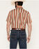 Image #4 - RANK 45&reg; Men's Sidelined Southwestern Stripe Print Short Sleeve Button-Down Stretch Western Shirt, Multi, hi-res