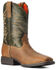 Ariat Boys' Firecatcher Alflafa Western Boots - Broad Square Toe , Brown, hi-res
