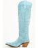 Image #3 - Dingo Women's Drama Queen Overlay Tall Western Boots - Round Toe, Blue, hi-res