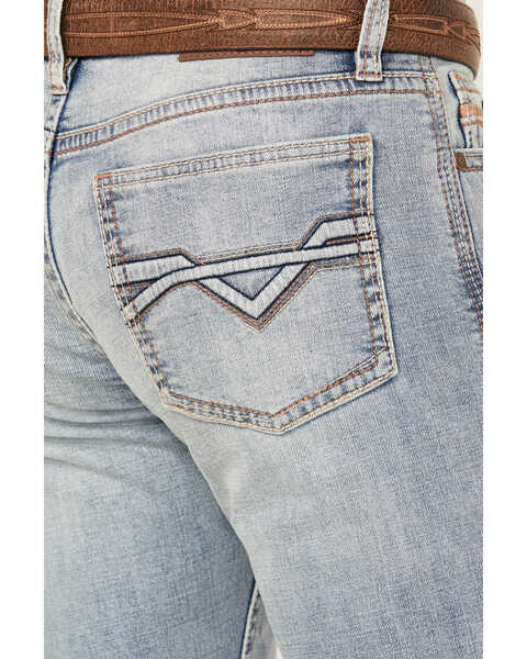 Image #4 - Cody James Men's Light Wash Sawbuck Slim Straight Stretch Denim Jeans, Blue, hi-res