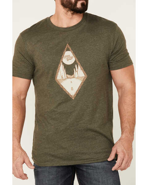 Image #3 - Moonshine Spirit Men's Empty Road Graphic Short Sleeve T-Shirt , Olive, hi-res