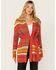 Image #1 - Pendleton Women's Printed Cardigan, Brown, hi-res