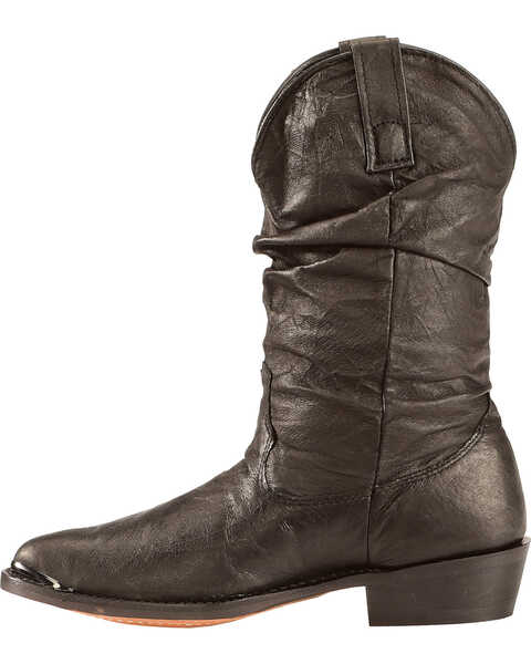 Image #3 - Dingo Men's Slouch Western Boots - Medium Toe, Black, hi-res