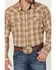 Cody James Men's Olive Workhorse Plaid Long Sleeve Snap Western Flannel Shirt , Olive, hi-res