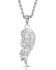 Image #2 - Montana Silversmiths Women's Rose Gold Heart Strings Feather Necklace, Silver, hi-res