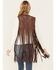 Idyllwind Women's Hattie Beaded Fringe Vest , Dark Brown, hi-res
