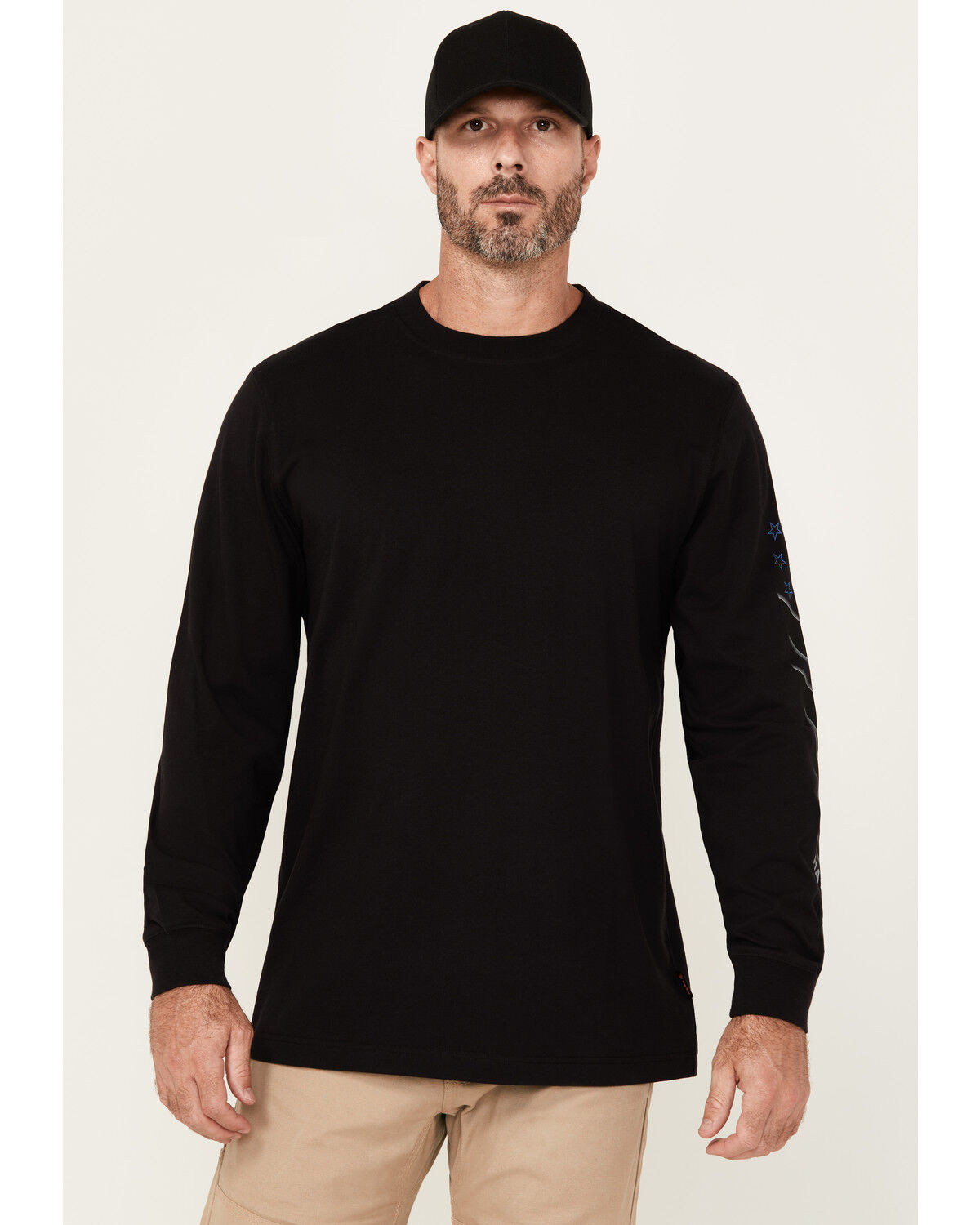 Image #4 - Hawx Men's Stripes Long Sleeve Graphic Work T-Shirt, Black, hi-res