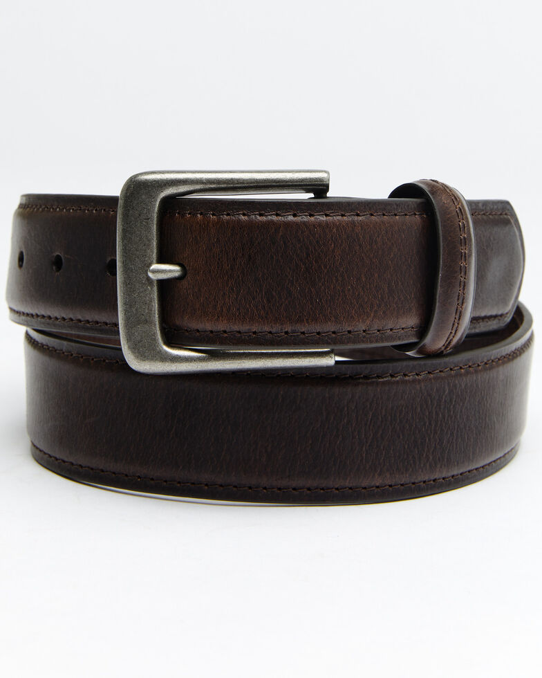 Hawx Men's Double Stitched Loop Work Belt, Brown, hi-res