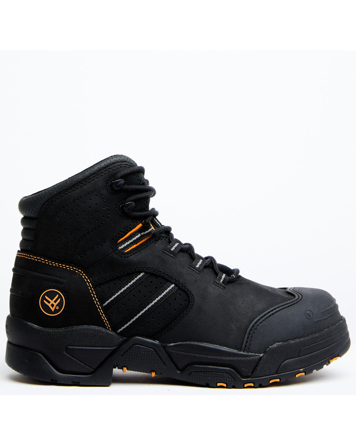 Image #2 - Hawx Men's Enforcer Lacer Work Boots - Nano Composite Toe, Black, hi-res