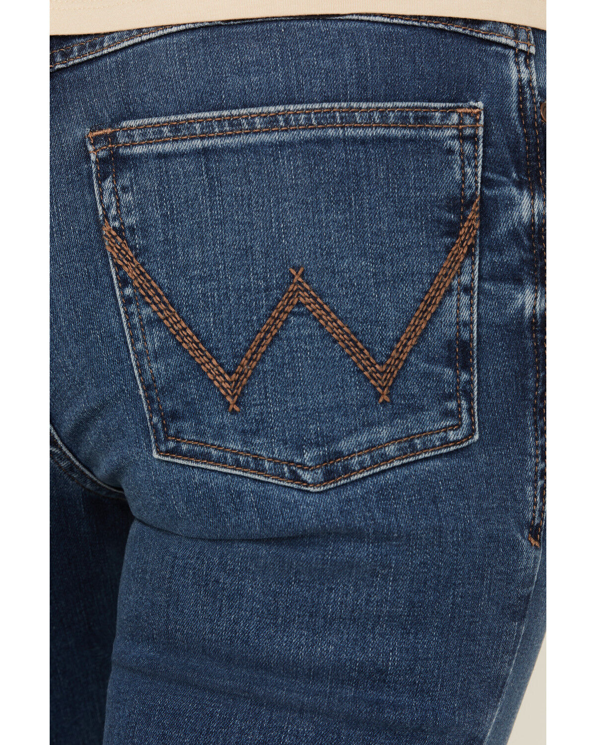 Image #2 - Wrangler Women's Jennifer Dark Wash Mid Rise Willow Ultimate Riding Stretch Bootcut Jeans, Dark Wash, hi-res