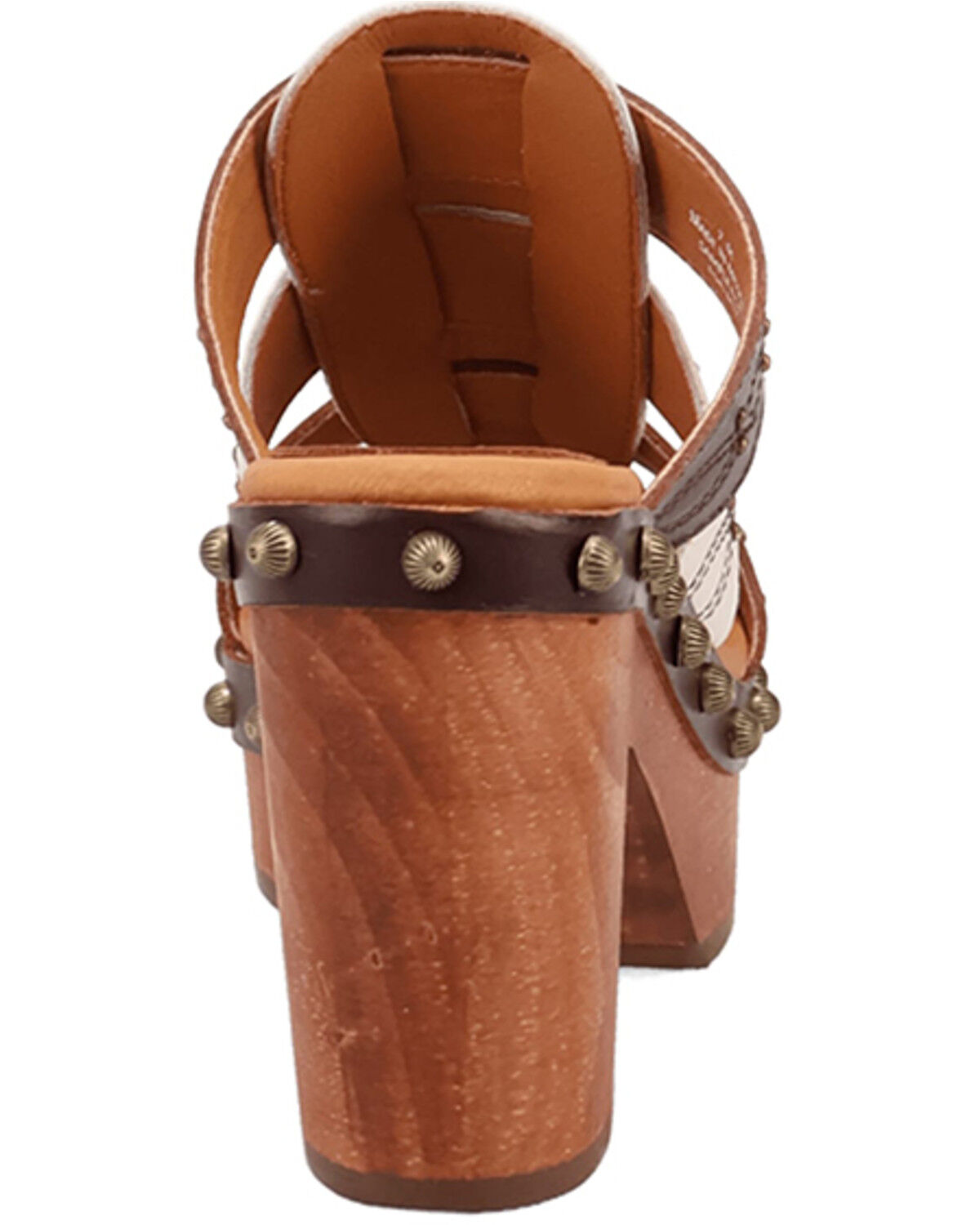 Image #5 - Dingo Women's Chateau Wooden Sandals, Brown, hi-res