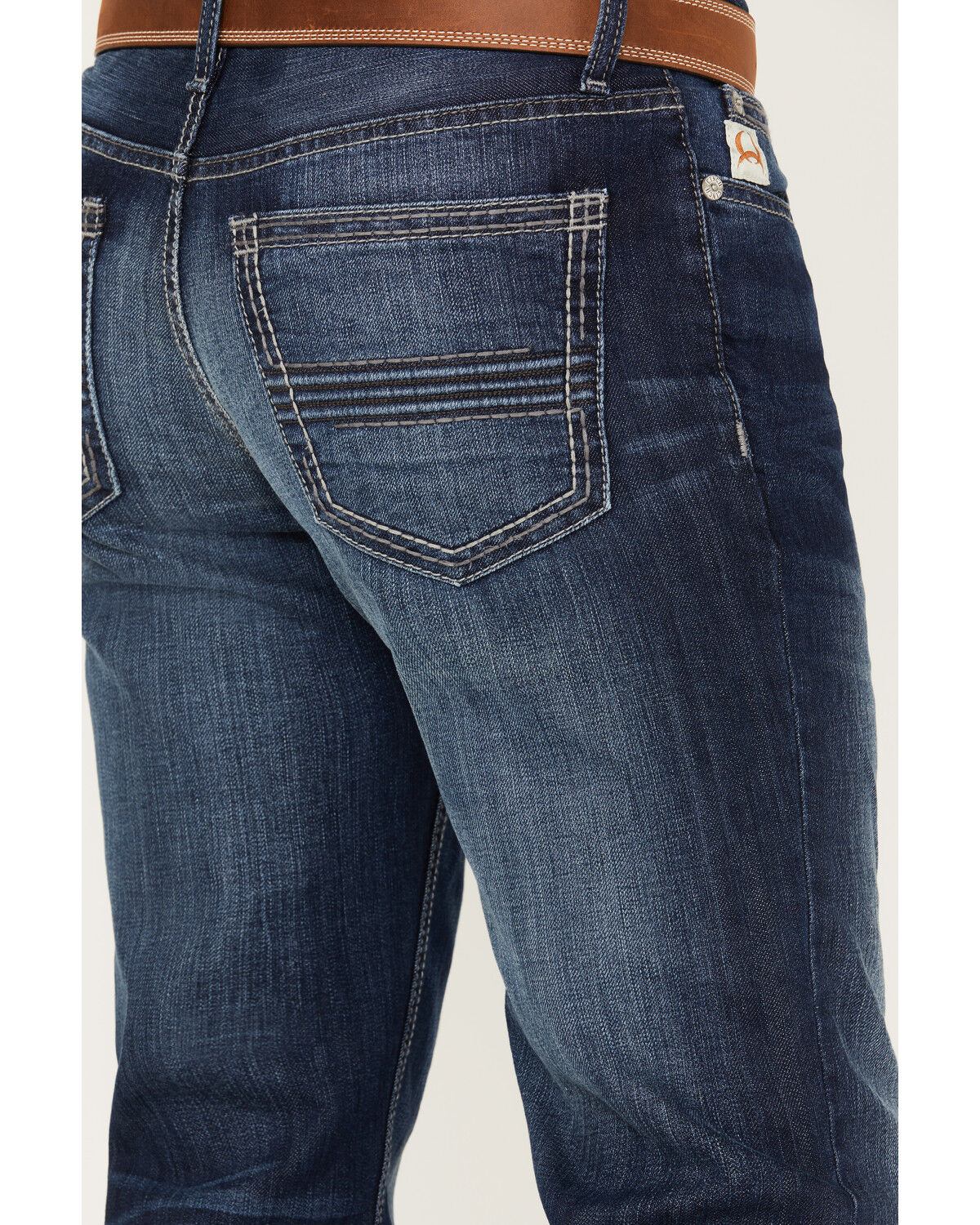 Image #3 - Cinch Men's Ian Medium Wash Slim Boot Performance Stretch Denim Jeans, , hi-res