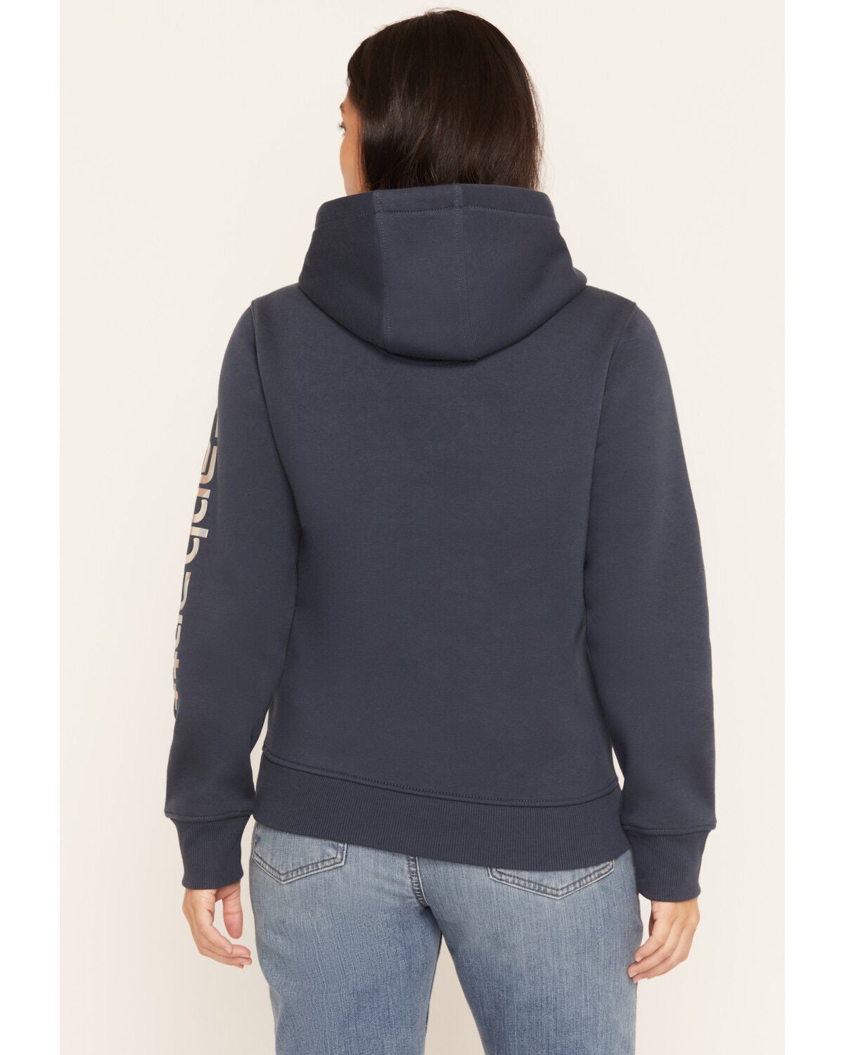 Image #4 - Carhartt Women's Iconic Clarksburg Logo Sweatshirt, Blue, hi-res