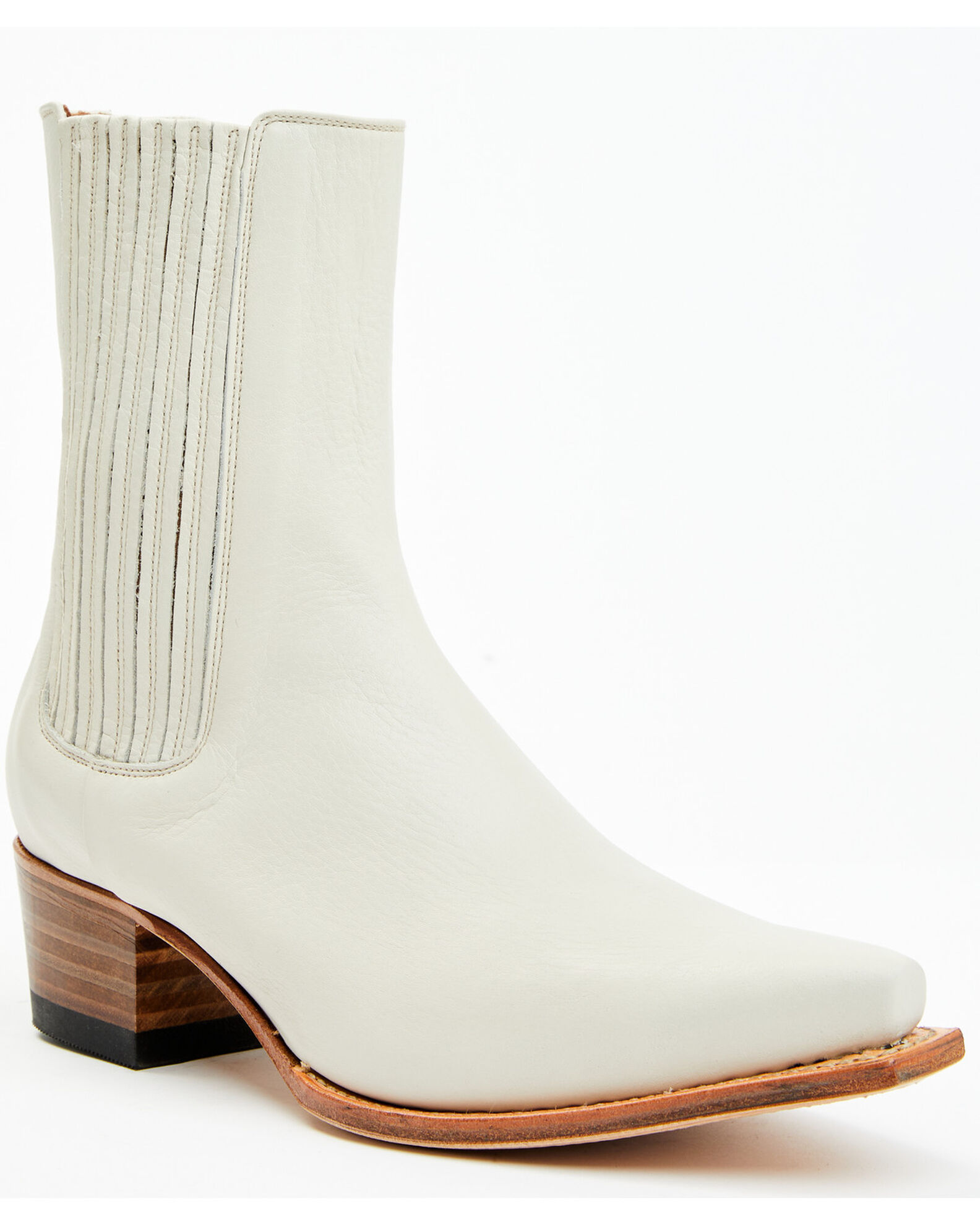 Image #1 - Sendra Women's Western Fashion Booties - Snip Toe, Ivory, hi-res