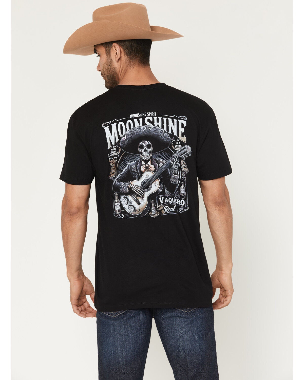 Product Name: Moonshine Spirit® Men's Country Soul Mariachi Short Sleeve Graphic T-Shirt