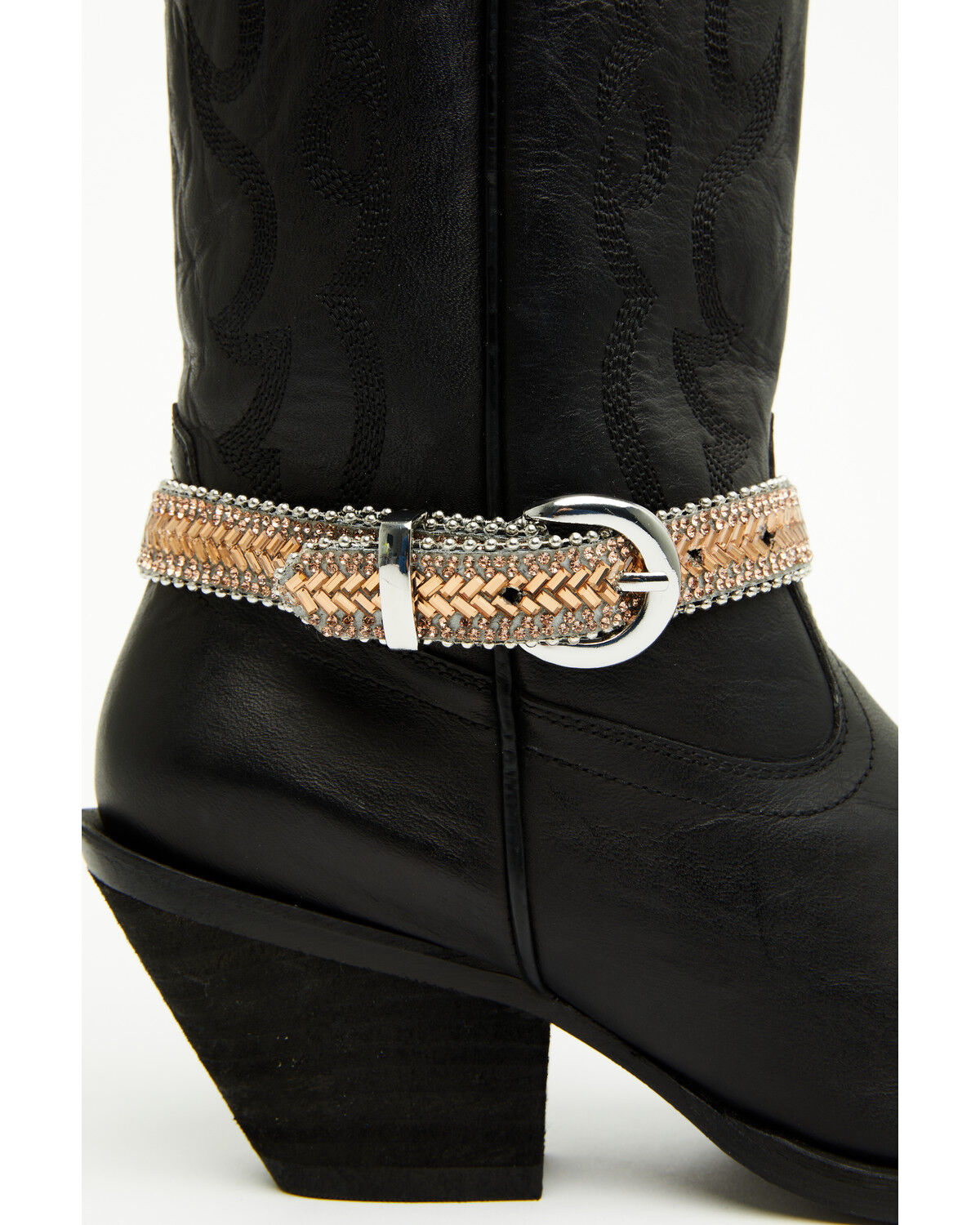 Image #2 - Shyanne Women's Rhinestone Boot Strap, Brown, hi-res