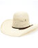 Rodeo King Men's 25X Jute Straw Open Crown Western Hat , Natural, hi-res
