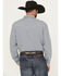 Image #4 - Blue Ranchwear Men's Yucca Plaid Print Long Sleeve Snap Western Shirt, Indigo, hi-res